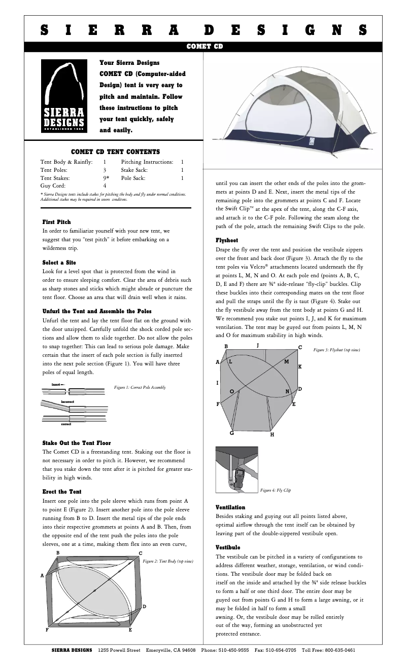 Image de la première page du manuel de l'appareil Comet CD