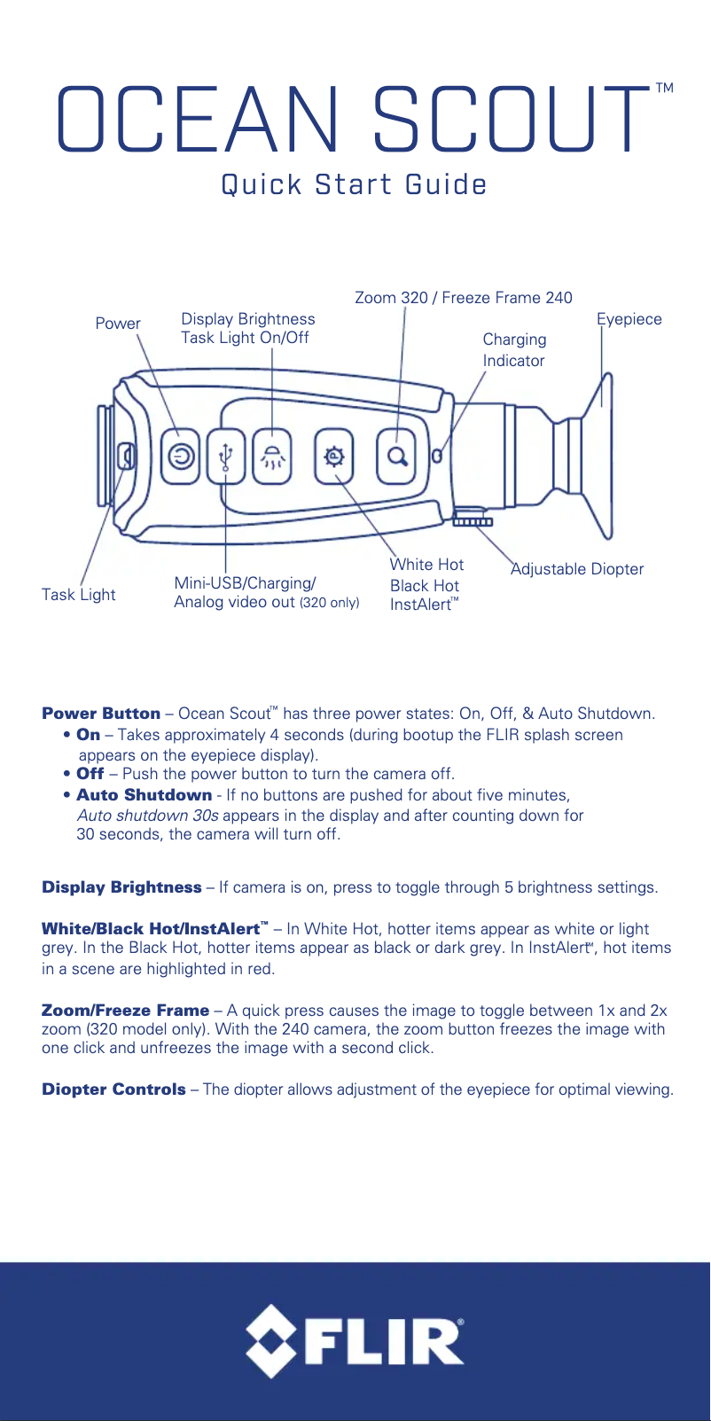Image de la première page du manuel de l'appareil Ocean Scout 640