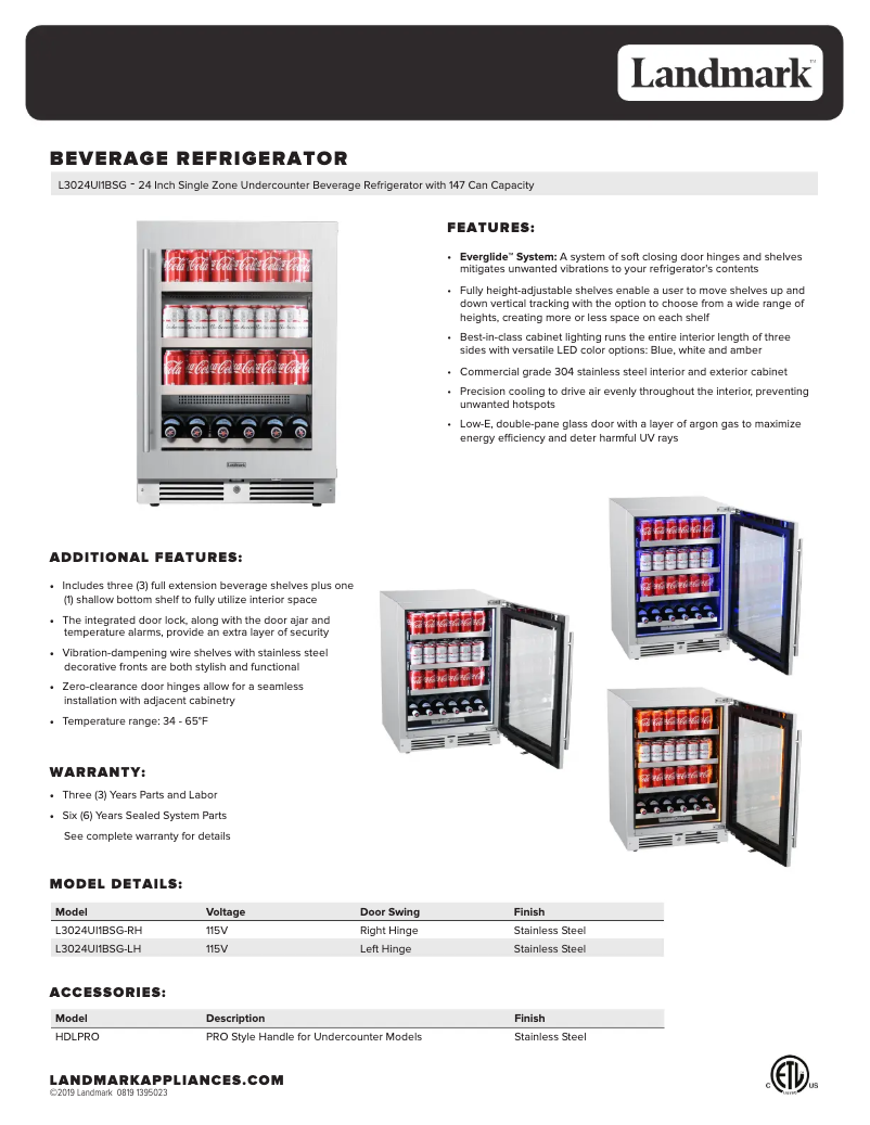 Image de la première page du manuel de l'appareil L3024UI1BPR-RH