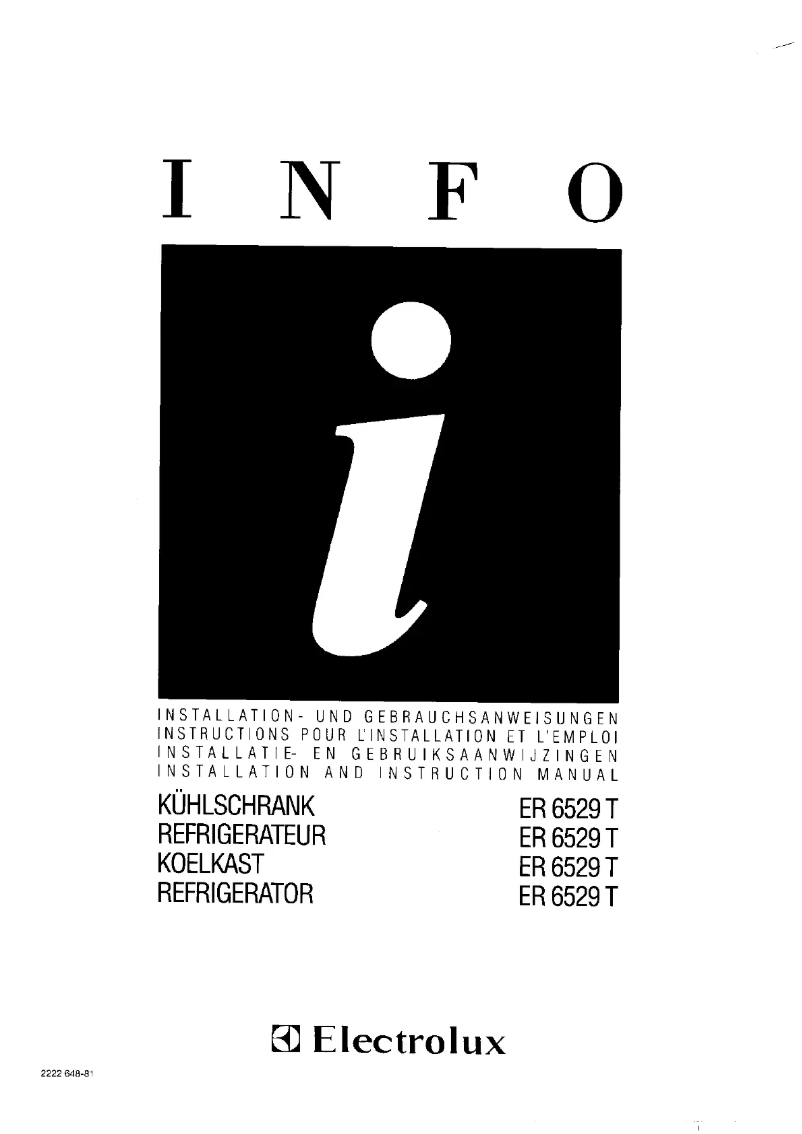 Image de la première page du manuel de l'appareil ER6529T