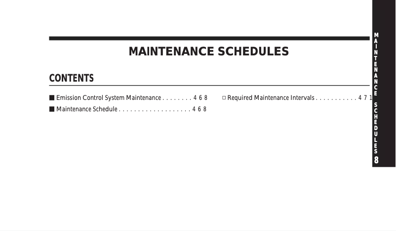 Image de la première page du manuel de l'appareil Ram 2500 (2008)