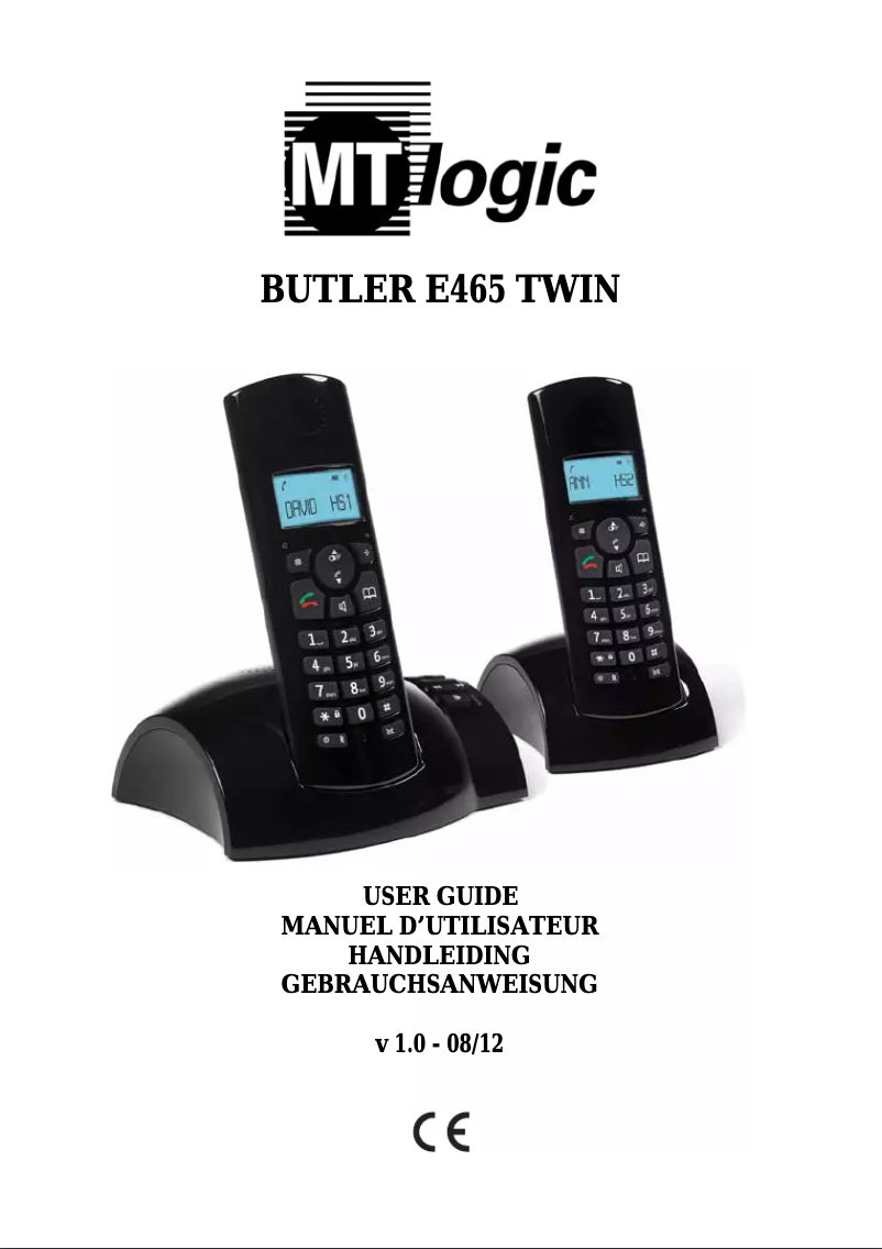 Page n°1 - Manuel utilisateur MT Logic TE-5765AMN