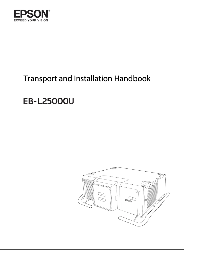 Image de la première page du manuel de l'appareil EB-L25000U