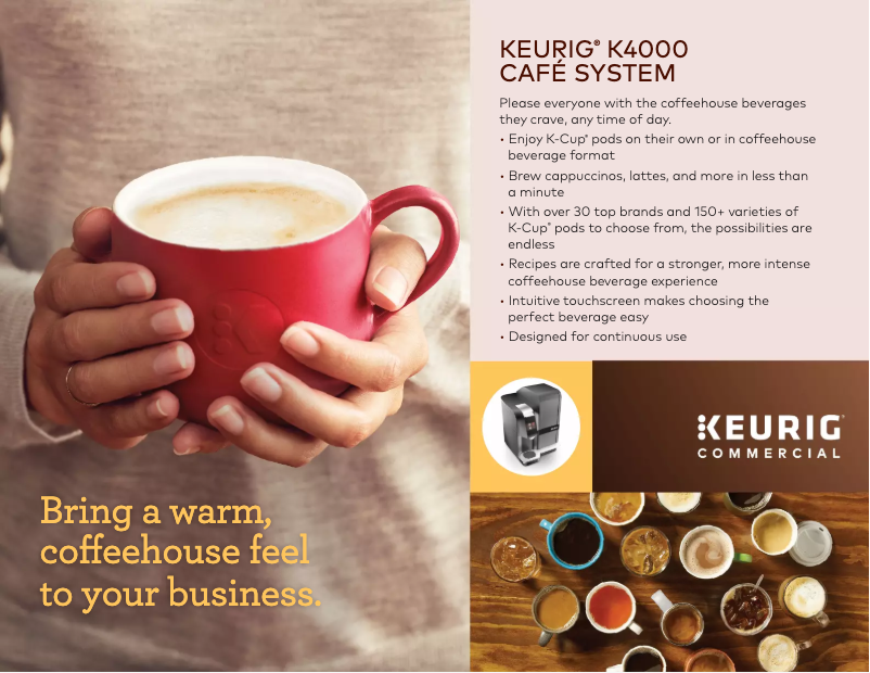 Page n°1 - Brochure Keurig K4000