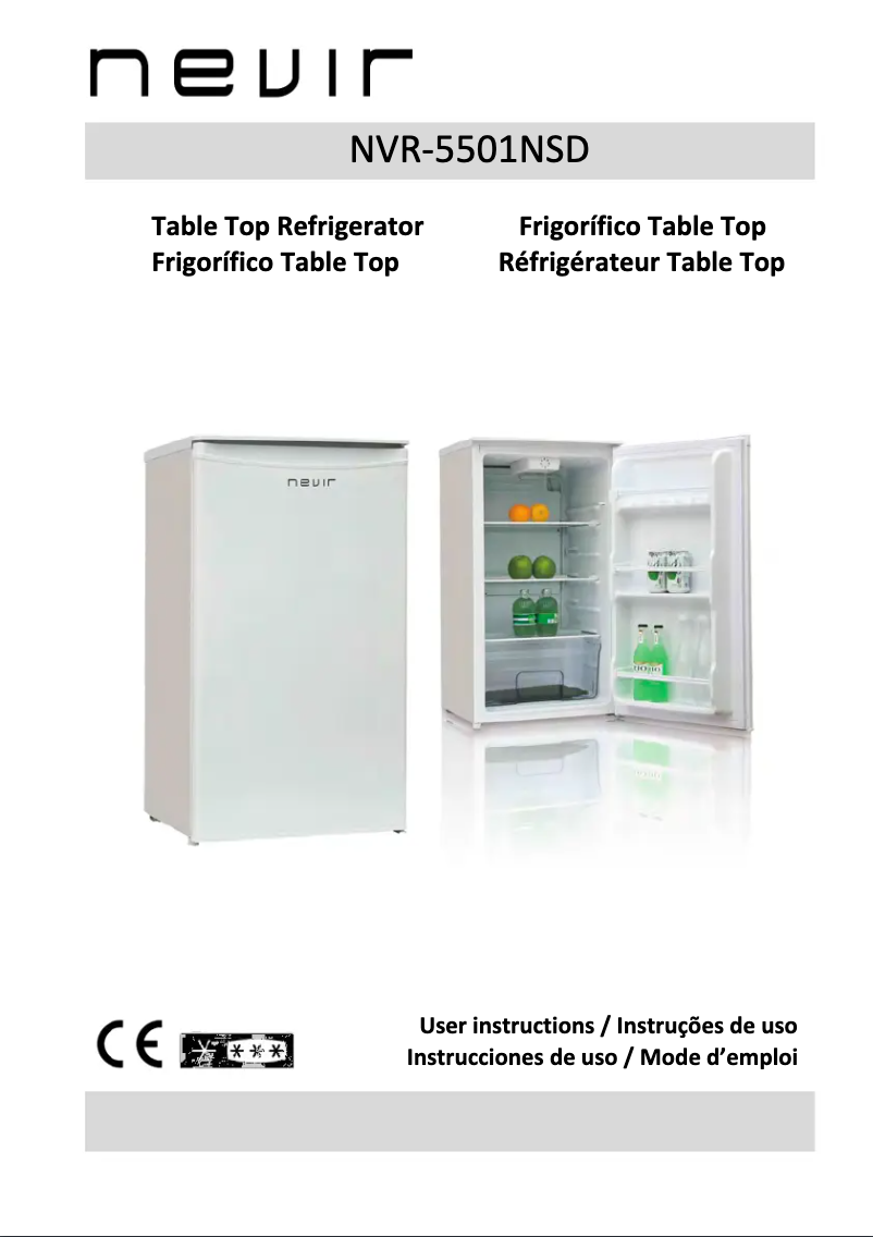 Page 1 de la notice Manuel utilisateur Nevir NVR-5501NSD