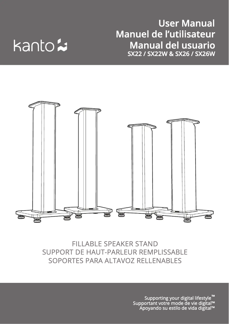 Page n°1 - Manuel utilisateur Kanto SX26W