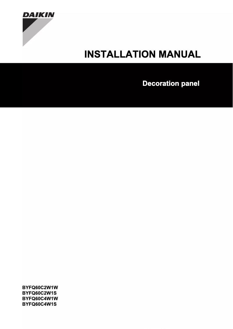 Página 1 del manual Manual de usuario Daikin BYFQ60C2W1W
