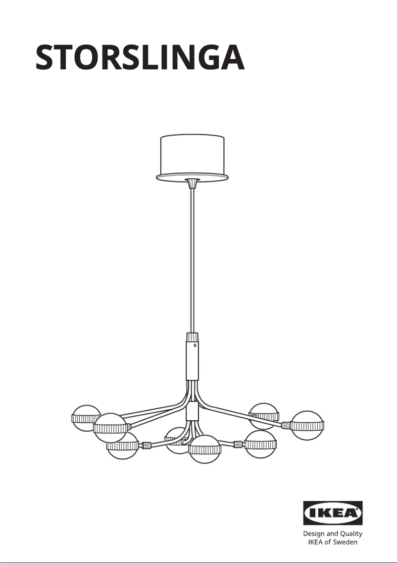 Image de la première page du manuel de l'appareil STORSLINGA 004.876.09