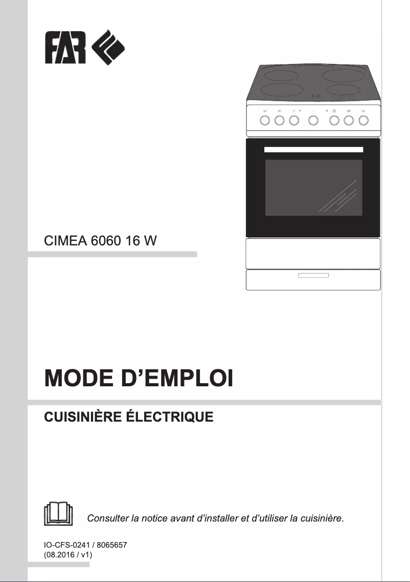 Page n°1 - Manuel utilisateur FAR CIMEA 6060 16 W