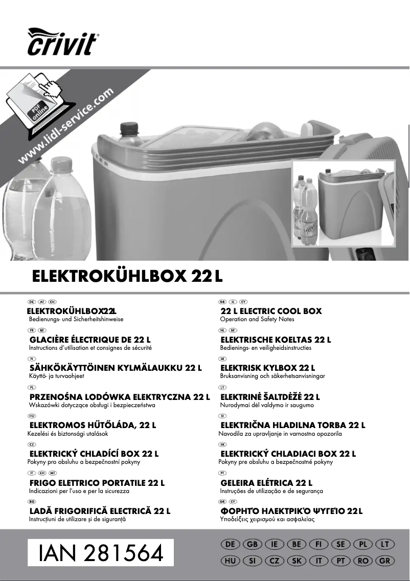 Página 1 del manual Manual de usuario Crivit IAN 273491
