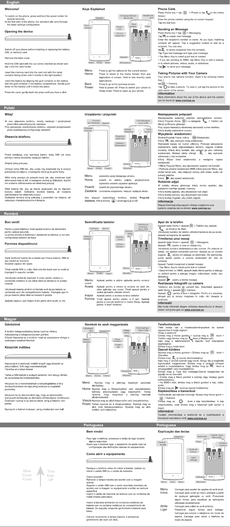 Page 1 de la notice Manuel utilisateur Overmax Vertis 4012 You