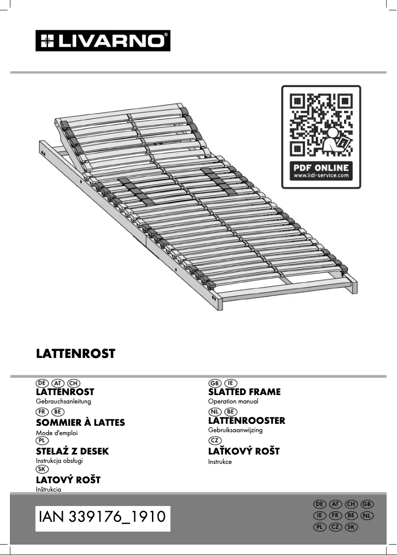 Page n°1 - Manuel utilisateur Livarno Lux IAN 339176