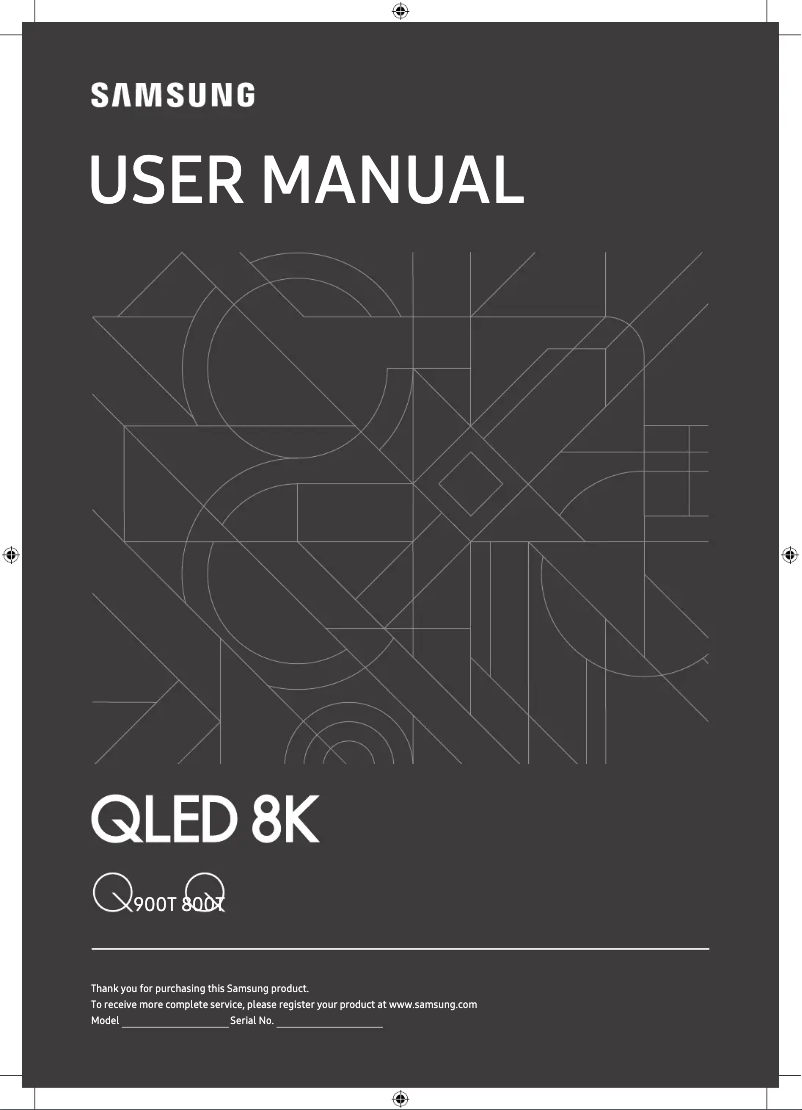 Page 1 de la notice Manuel utilisateur Samsung QLED 8K 65Q800T