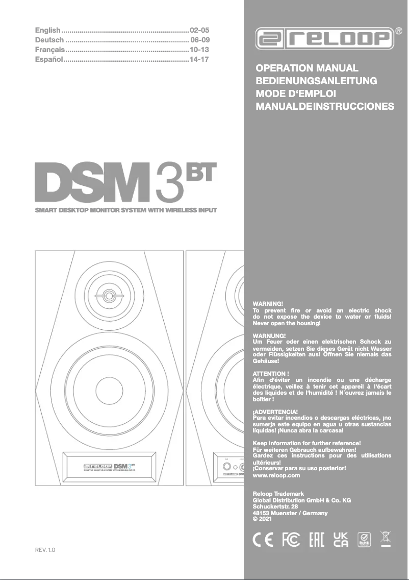 Image de la première page du manuel de l'appareil DSM-3 BT