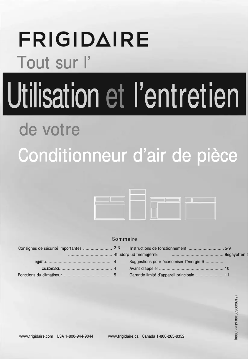 Image de la première page du manuel de l'appareil FFRE0533Q1
