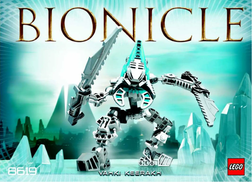 Page 1 de la notice Manuel utilisateur Lego Bionicle 8619