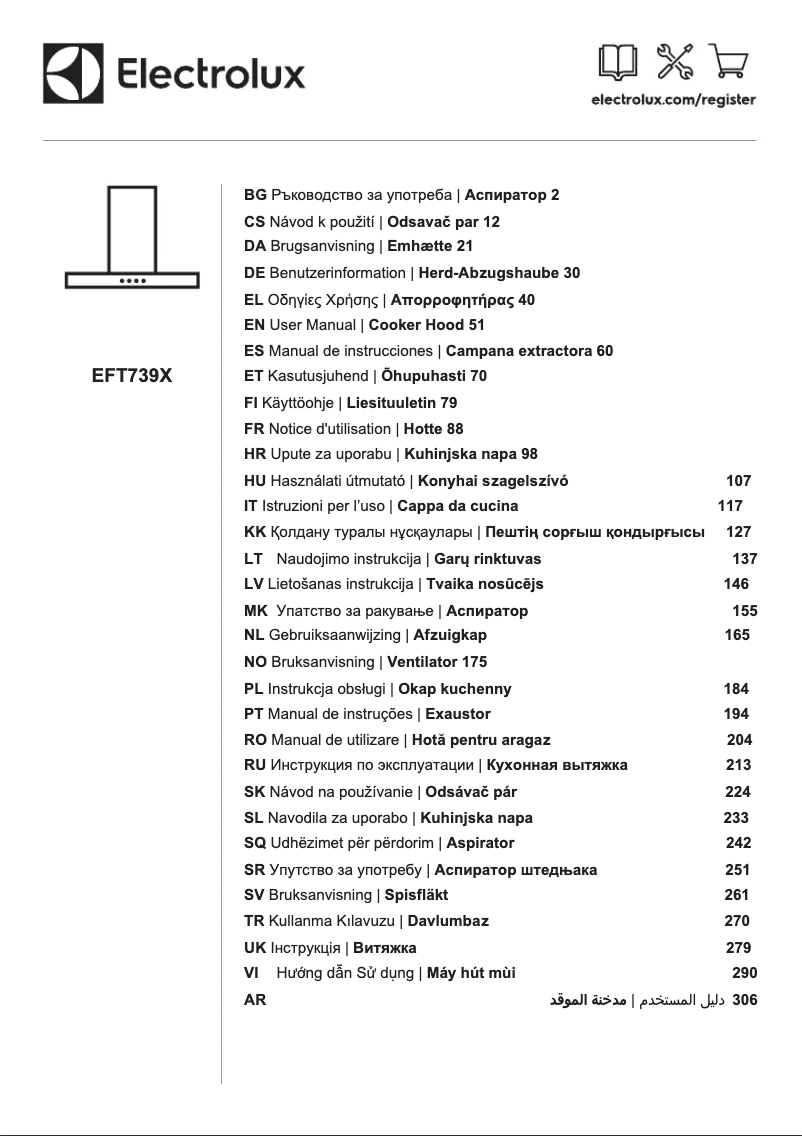 Page n°1 - Manuel utilisateur Electrolux EFT739X