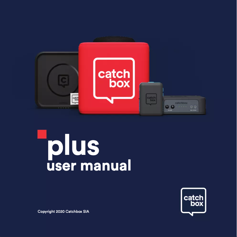 Page 1 de la notice Manuel utilisateur Catchbox Plus