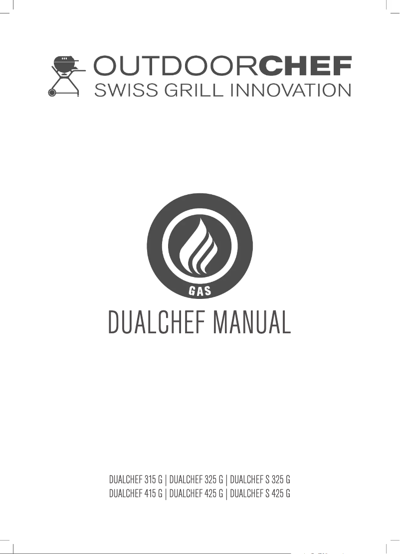 Page 1 of the manual User Manual Outdoor Chef DualChef 325