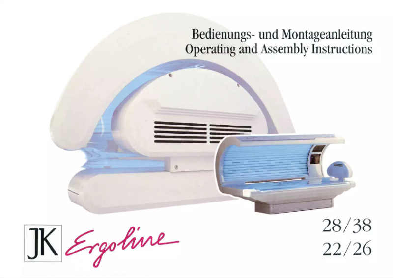 Page n°1 - Manuel utilisateur Ergoline JK 38