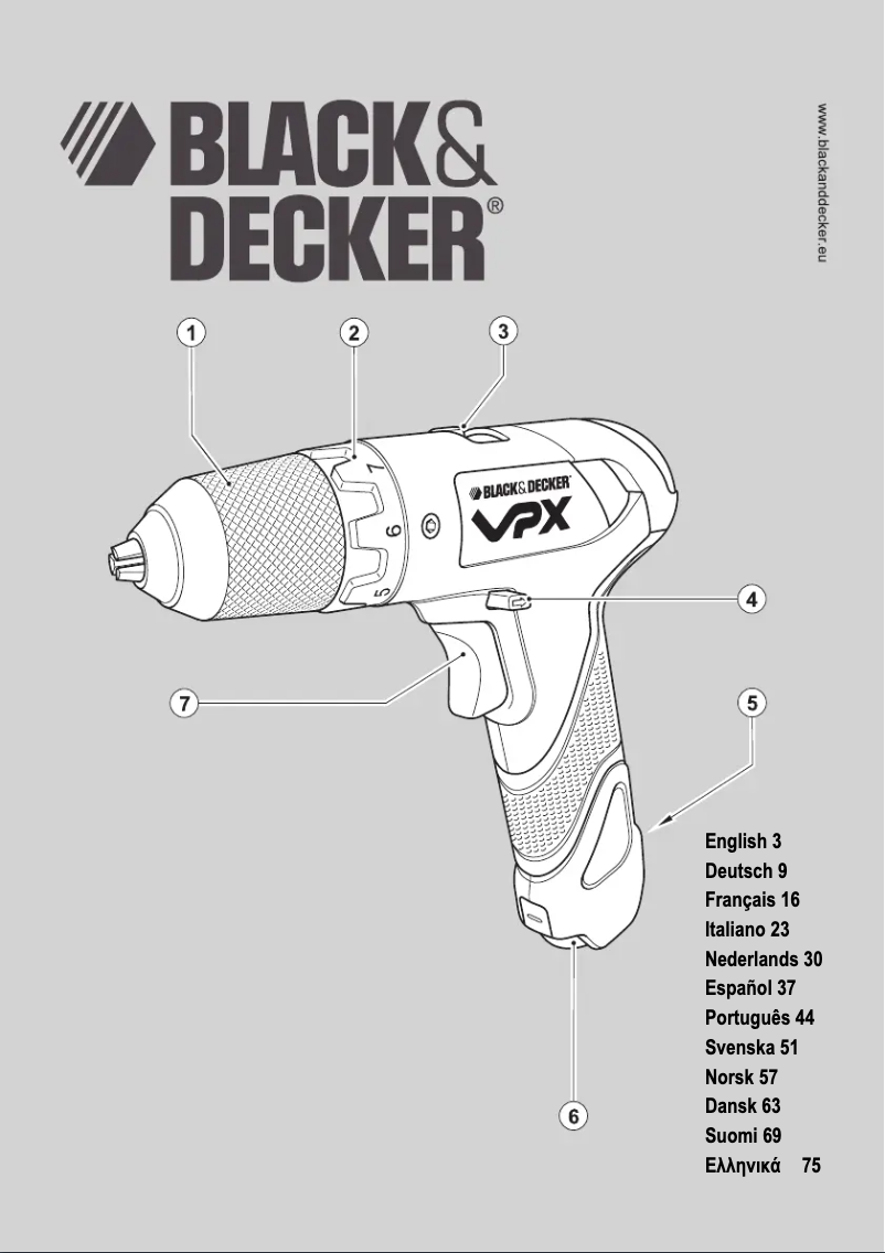 Image de la première page du manuel de l'appareil VPX1201
