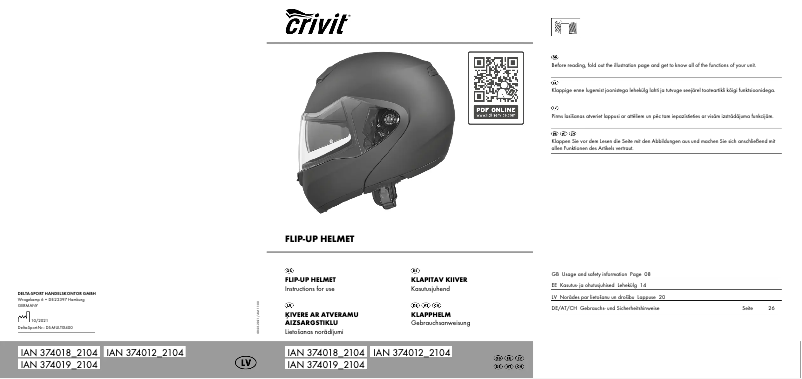 Página 1 del manual Manual de usuario Crivit IAN 374018