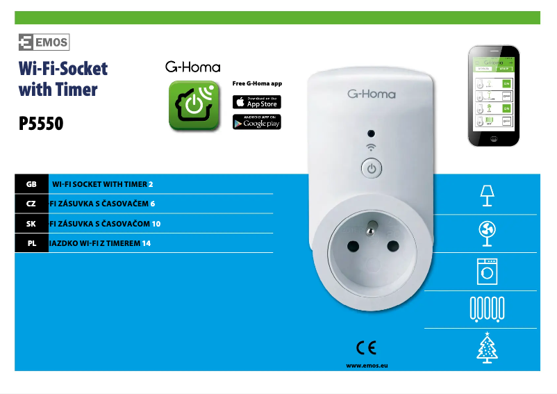 Page 1 de la notice Manuel utilisateur Emos P5550