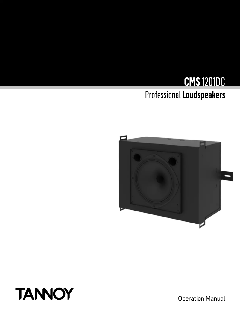 Page n°1 - Manuel utilisateur Tannoy CMS 1201DC
