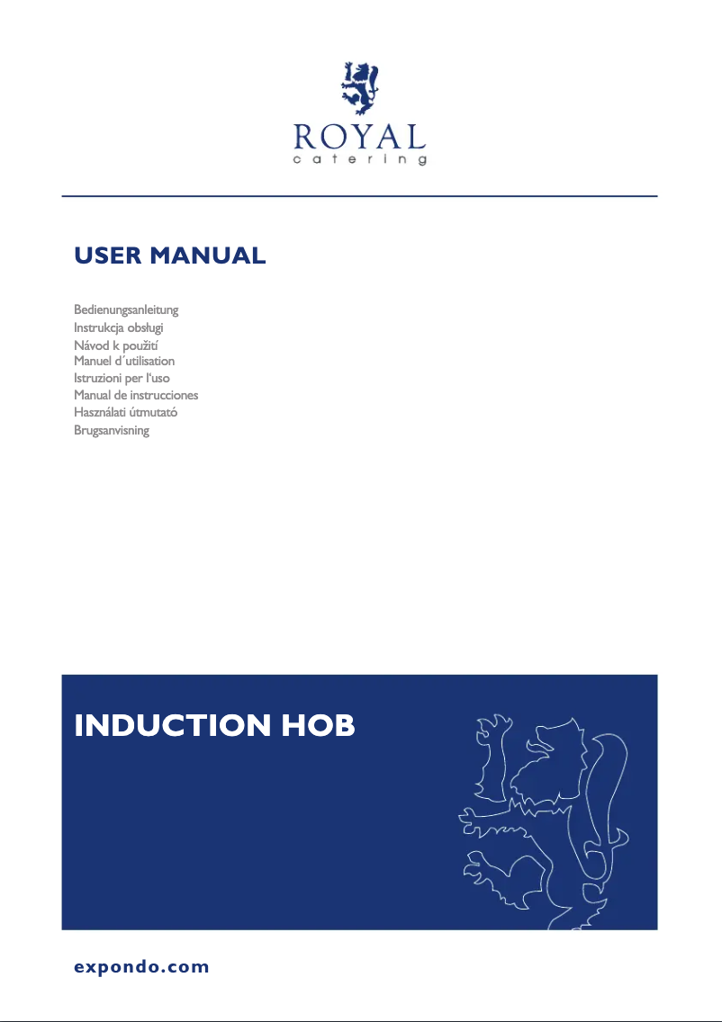Page 1 de la notice Manuel utilisateur Royal Catering RCIK-3500IC4.3
