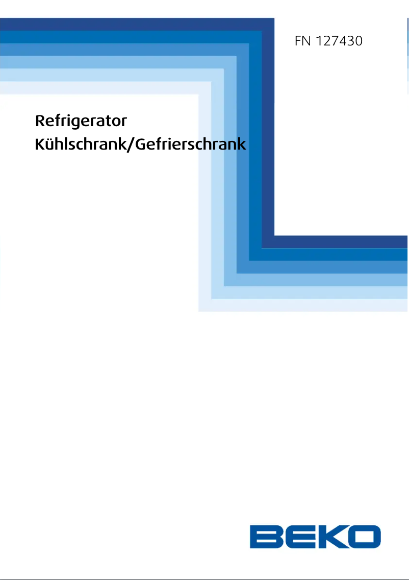 Page n°1 - Manuel utilisateur Beko FN 127430
