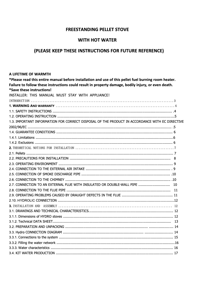 Imagen de la primera página del manual del dispositivo NB-B18-I