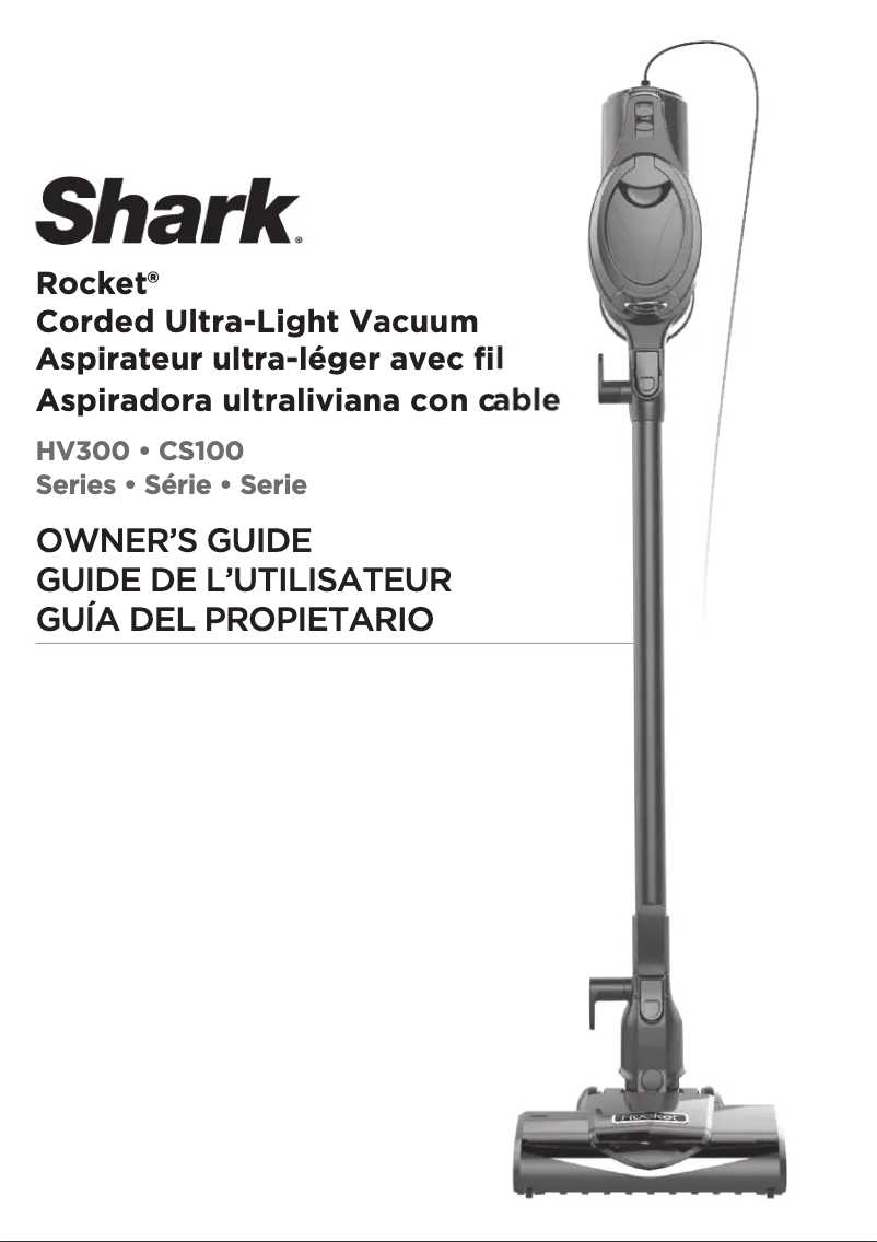 Page 1 de la notice Manuel utilisateur Shark Rocket HV301