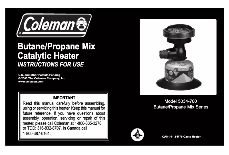 Page n°1 - Manuel utilisateur Coleman XtremeCat