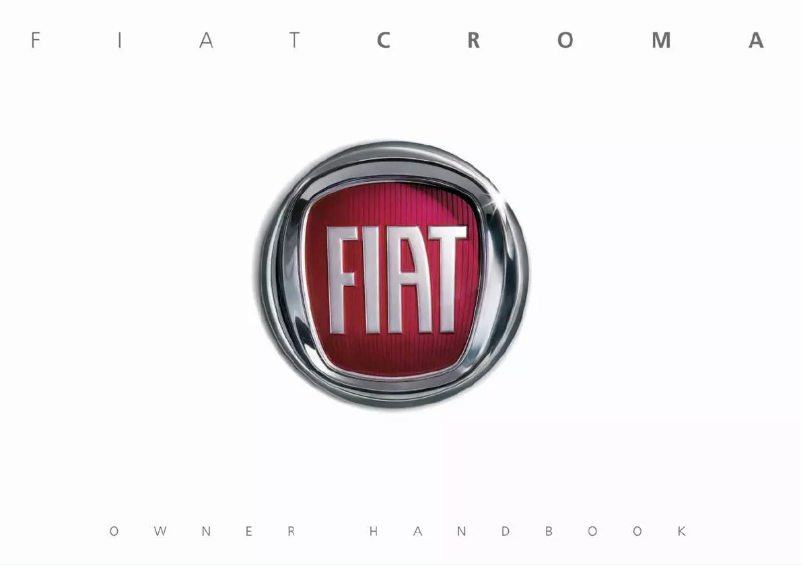 Page n°1 - Manuel utilisateur Fiat Croma (2008)