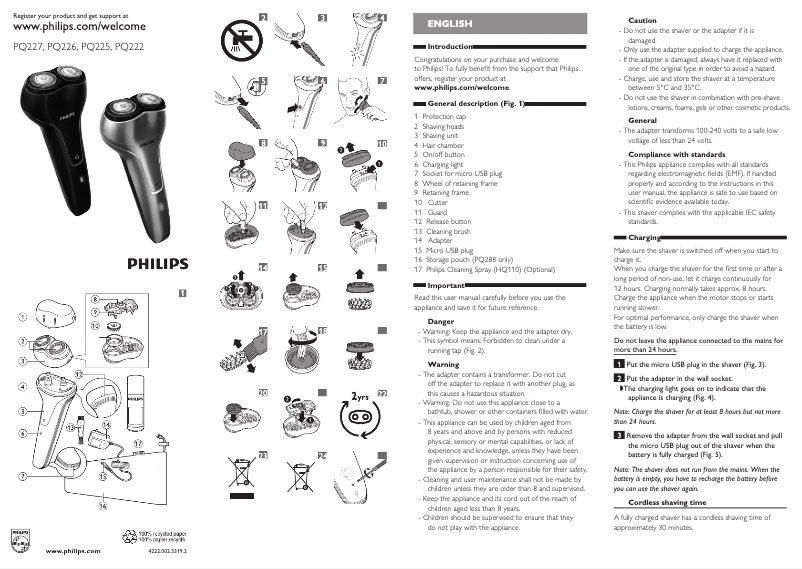 Página 1 del manual Manual de usuario Philips PQ226
