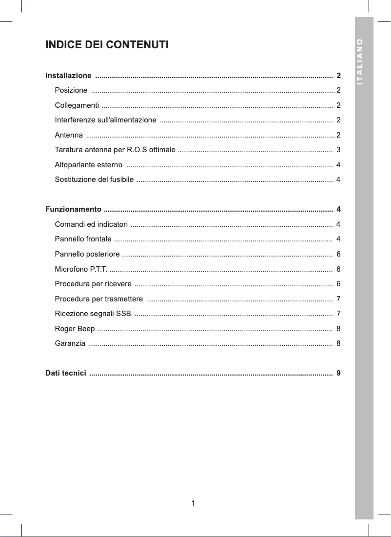 Page 1 de la notice Manuel utilisateur Midland XT (8001)