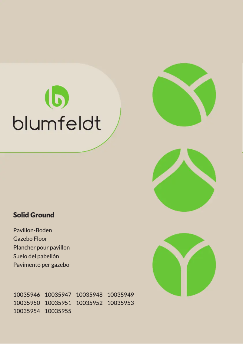 Page 1 de la notice Manuel utilisateur Blumfeldt Solid Ground