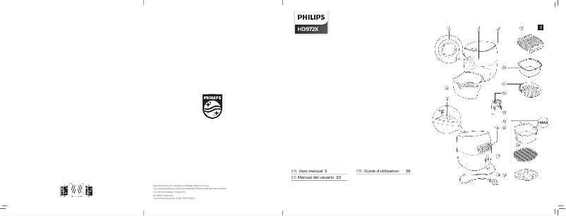 Page n°1 - Manuel utilisateur Philips Daily Collection Airfryer HD9218