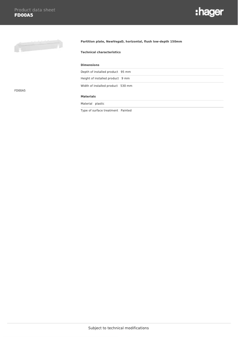 Image de la première page du manuel de l'appareil FD00A5