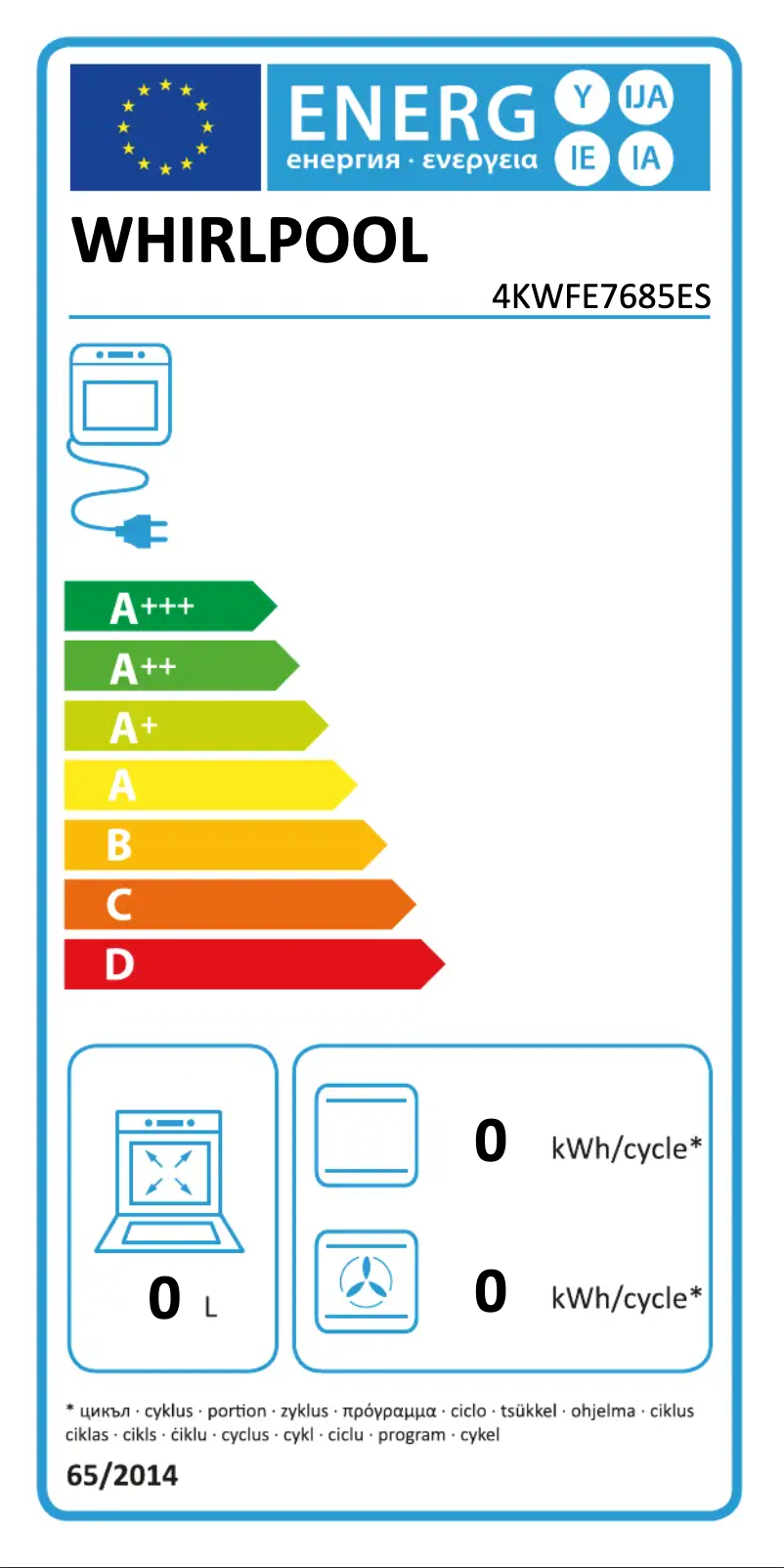 Image de la première page du manuel de l'appareil 4KWFE7685ES