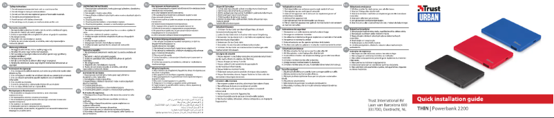 Page 1 de la notice Manuel utilisateur Trust Powerbank 2200T