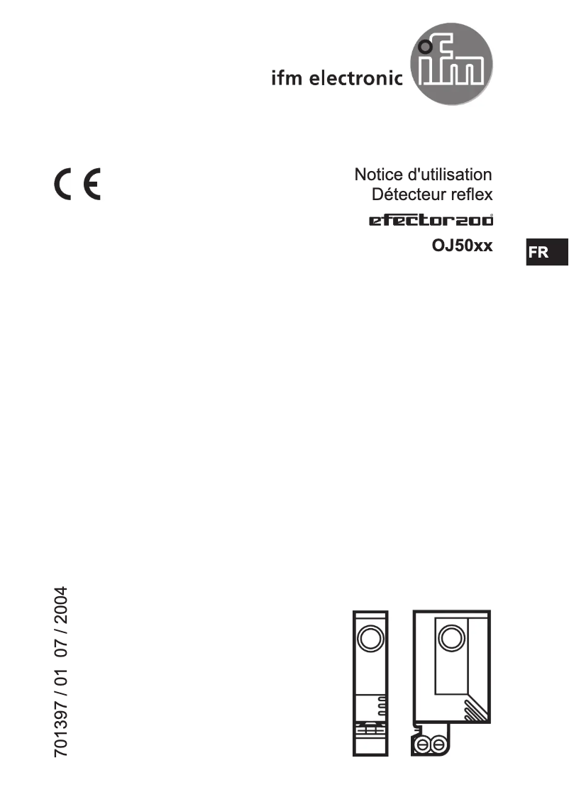 Page n°1 - Manuel utilisateur IFM OJ5063