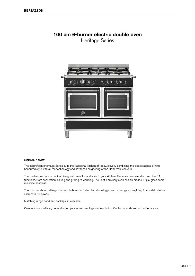 Image de la première page du manuel de l'appareil HER106L2ENET