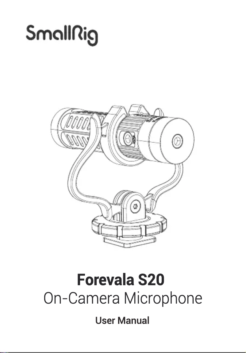 Page 1 de la notice Manuel utilisateur SmallRig Forevala S20