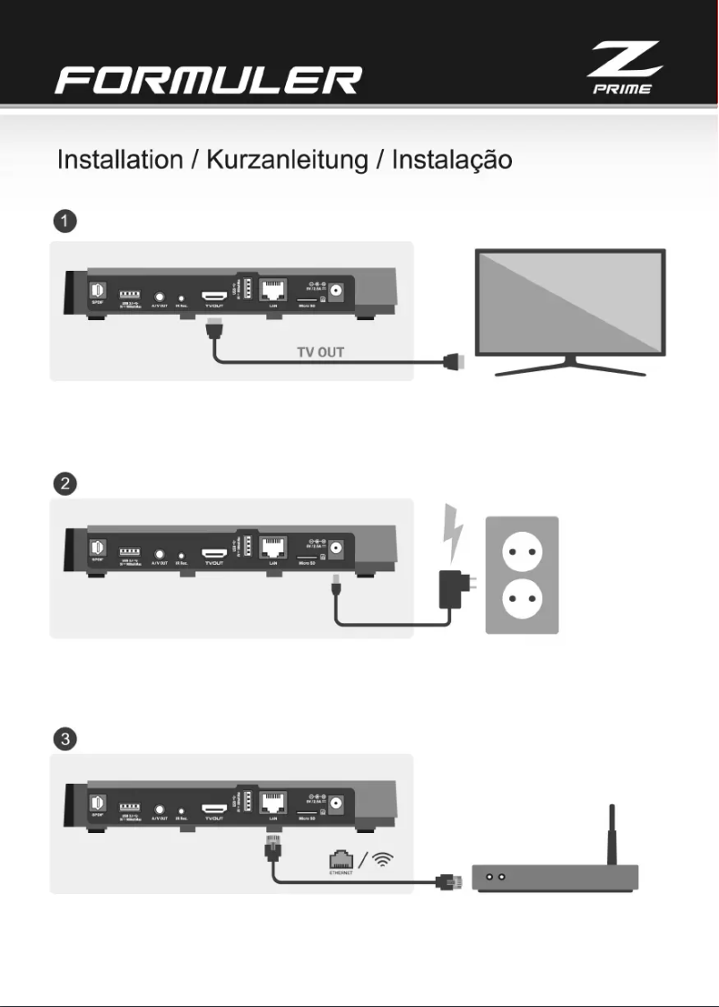 Página 1 del manual Manual de usuario Formuler Z Prime