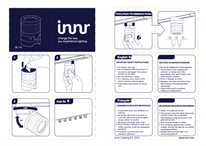 Página 1 del manual Manual de usuario Innr Spot