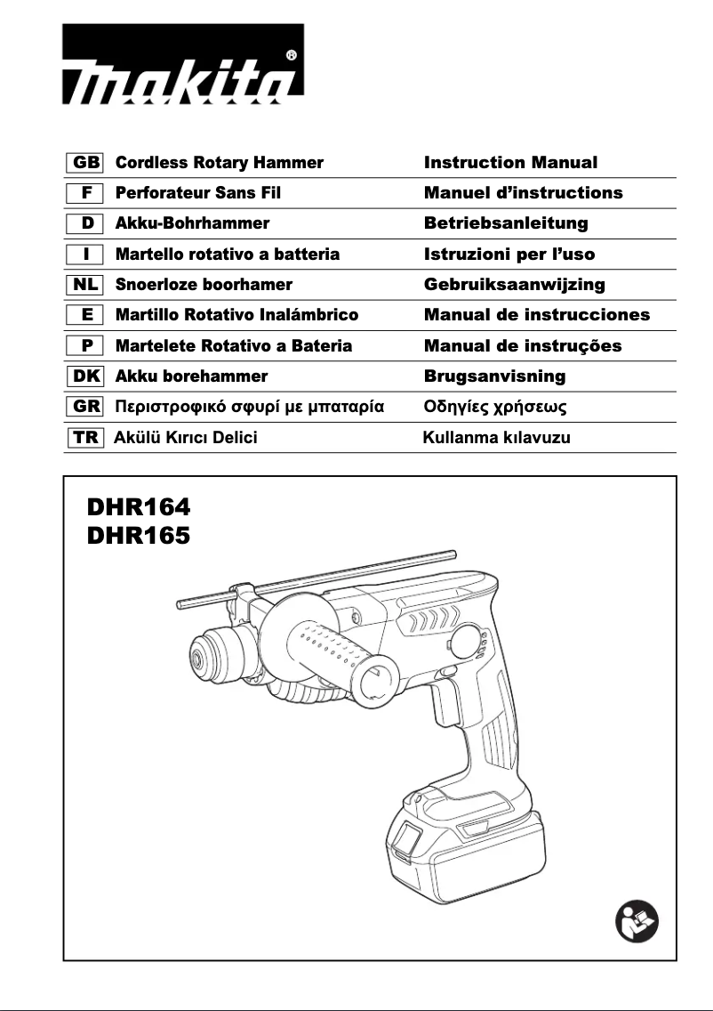 Page n°1 - Manuel utilisateur Makita DHR164ZJ
