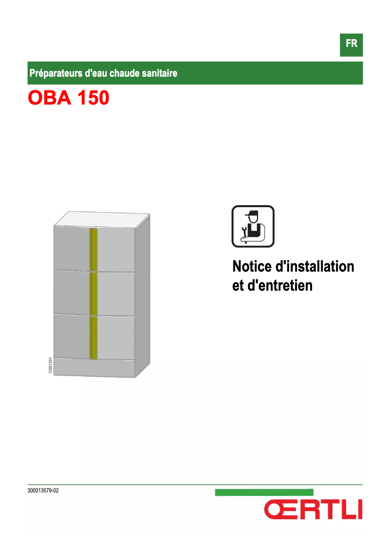 Página 1 del manual Manual de usuario Oertli OBA 150