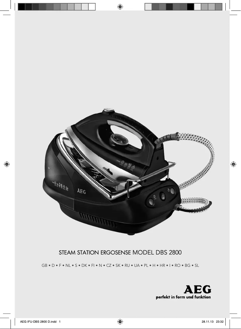 Página 1 del manual Manual de usuario AEG Ergosense DBS2800