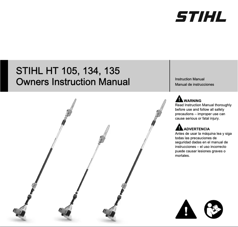 Page 1 de la notice Manuel utilisateur Stihl HT 135